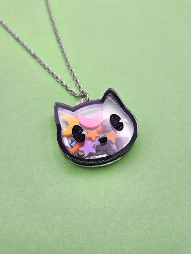 Cat Shaker Necklace