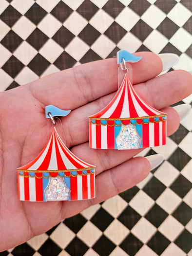 Circus Tent Earrings