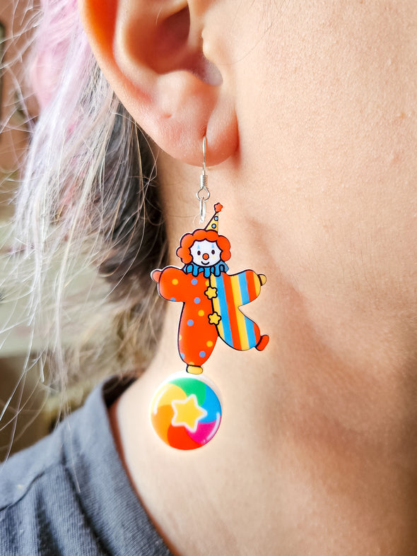 Clarence the Clown Earrings