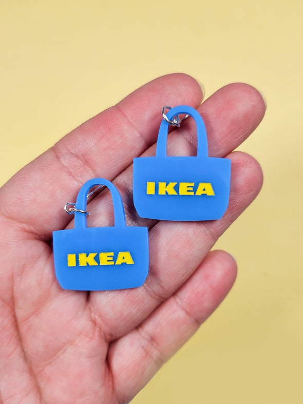 Big Blue Bag Earrings