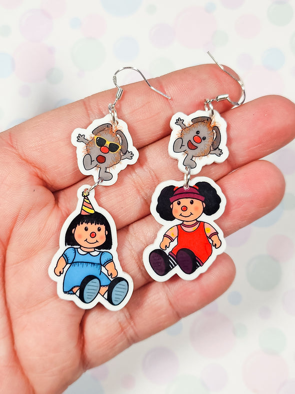 Clown Doll Earrings