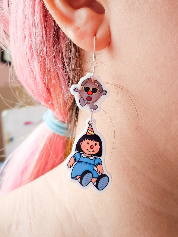 Clown Doll Earrings