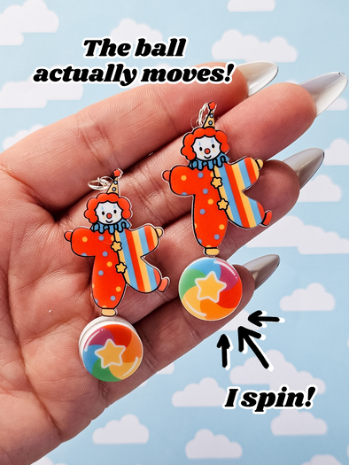 Clarence the Clown Earrings